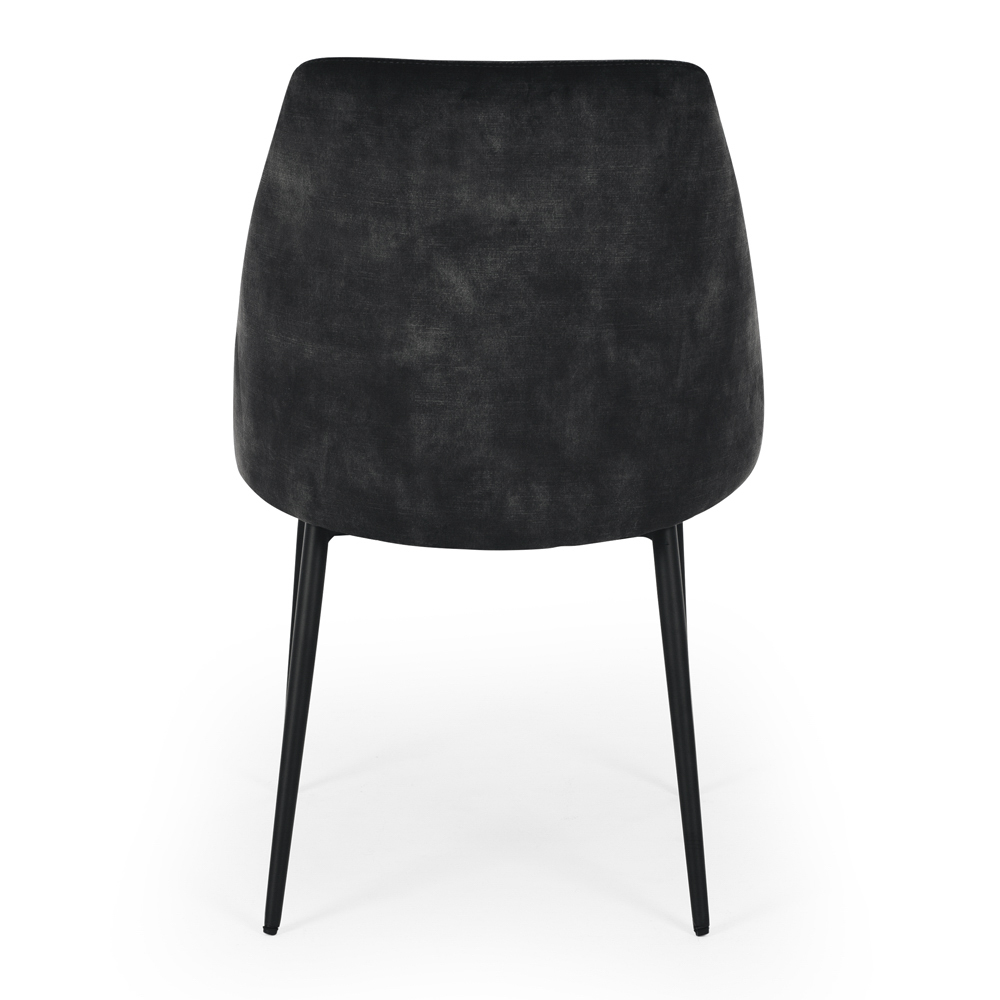 Mia Dining Chair - Anthracite Velvet